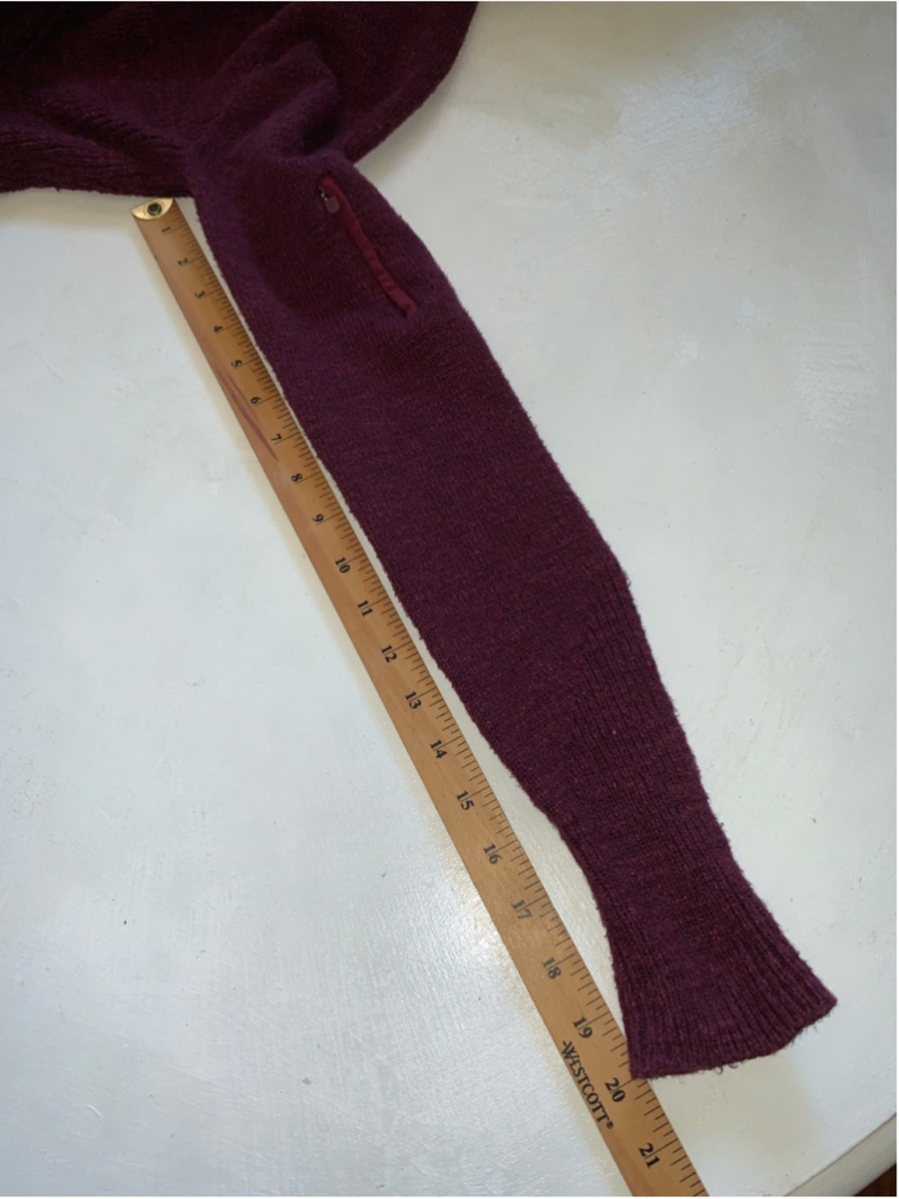 Women's lululemon summit stride Burgundy Quarter-Zip Knit Sweater, Size S - Picture 6 of 14